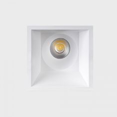 KOHL LIGHTING KOHL-Lighting NOON SQ ASYMETRIC zapuštěné svítidlo s rámečkem 93x93 mm bílá 38° 5 W CRI >80 3000K PUSH