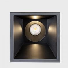 KOHL LIGHTING KOHL-Lighting NOON SQ ASYMETRIC zapuštěné svítidlo s rámečkem 93x93 mm černá 38° 5 W CRI >80 3000K Non-Dimm