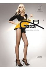 Gatta Dámské punčocháče Laura 15 graphite plus + Ponožky Gatta Calzino Strech, grafitová, 5