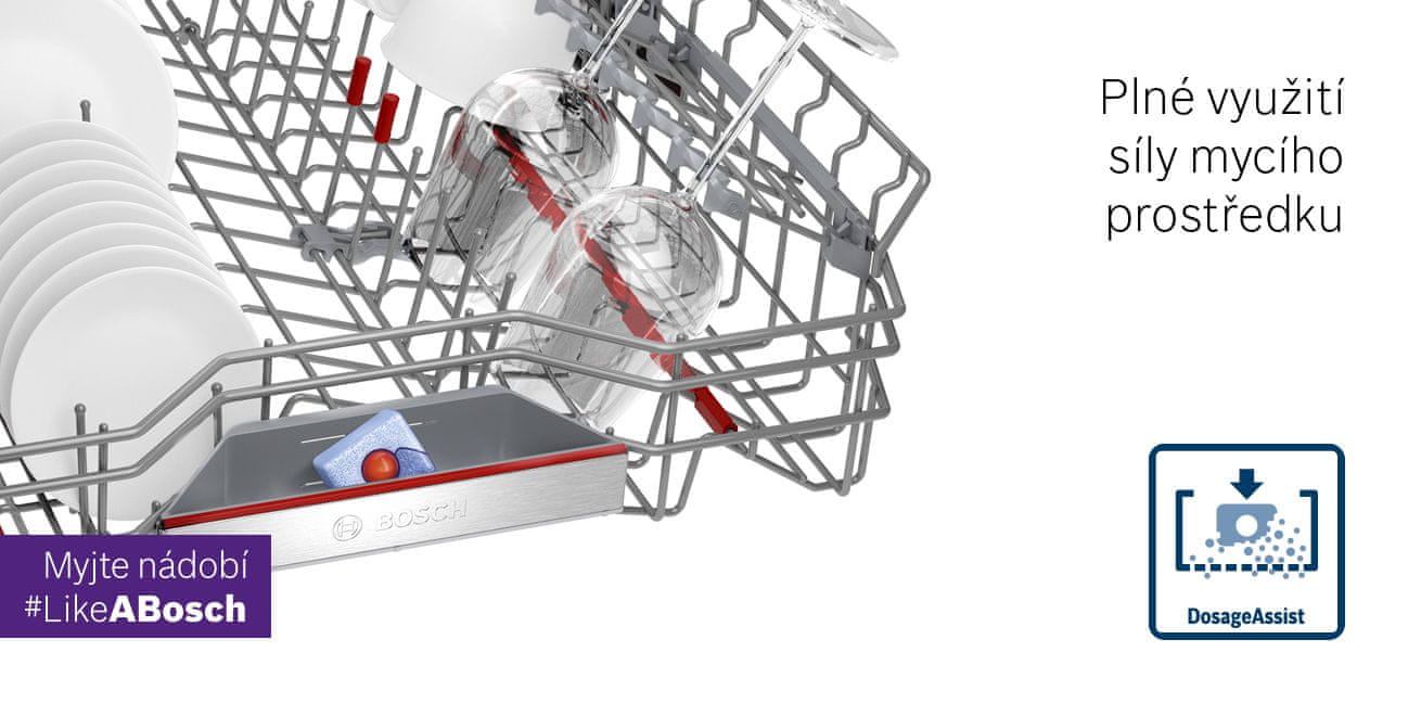 Vestavná myčka nádobí Bosch SMI8YCS03E Dávkovací asistent