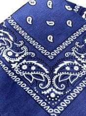 Šátek Paisley bandana - 43610, modrá, 55x55 cm