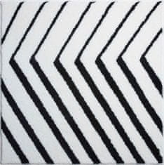 GRUND Česká koupelnová předložka, STRIPE 90x90 cm, bílá