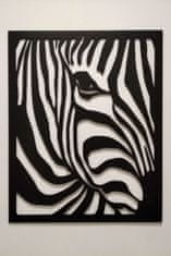 MAJA DESIGN Dřevěný obraz - ZEBRA - černý, 40 x 50 cm