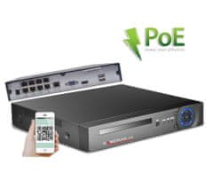 KAMERAK.cz PoE IP 6 kamerový set XM-610B 4MPx, mikrofon, CZ menu