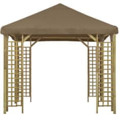 Greatstore Altán 3 x 3 m taupe