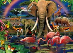 Puzzle Africká savana - PUZZLE s 3D efektem