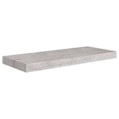 Vidaxl Plovoucí nástěnné police 4 ks betonově šedé 60x23,5x3,8 cm MDF