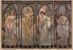 Puzzle Alfons Mucha - části dne