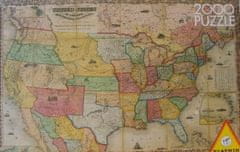 Puzzle Amerika - mapa 1857