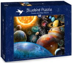 Blue Bird Puzzle Planety a jejich měsíce