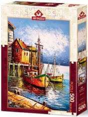 Art puzzle Puzzle Oranžový přístav