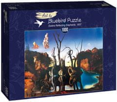 Blue Bird Puzzle Sloni v odraze labutí