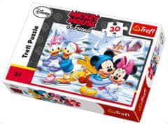 Puzzle Mickey Mouse - společné bruslení - DĚTSKÉ PUZZLE