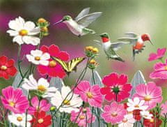 SunsOut Puzzle Květy a kolibříci - XXL