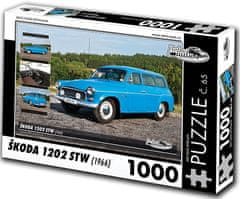 RETRO-AUTA© Puzzle Škoda 1202 STW (1966)