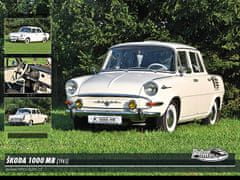 RETRO-AUTA© Puzzle Škoda 1000 MB (1965)