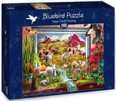 Blue Bird Puzzle Malovaná farma