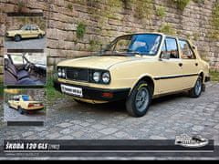 RETRO-AUTA© Puzzle Škoda 120 GLS (1982)