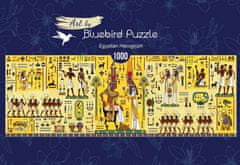 Blue Bird Puzzle Egyptský hieroglyf - PANORAMATICKÉ PUZZLE