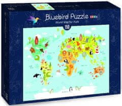 Blue Bird Puzzle Dětská mapa světa - DĚTSKÉ PUZZLE