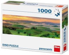 Dino Puzzle Západ slunce - PANORAMATICKÉ PUZZLE