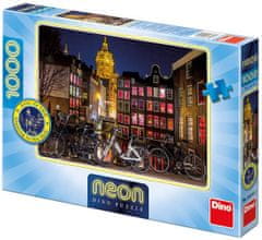 Dino Puzzle Noční Amsterdam - SVÍTÍCÍ PUZZLE