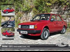 RETRO-AUTA© Puzzle Škoda 125 L (1989)