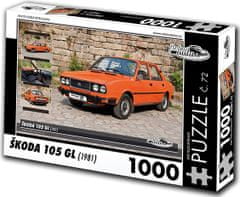 RETRO-AUTA© Puzzle Škoda 105 GL (1981)