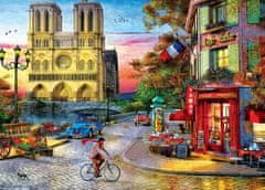 Puzzle Notre Dame při západu slunce