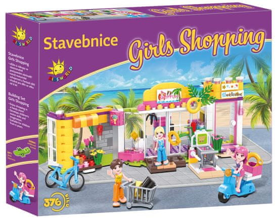 Kids World Stavebnice Girls Shopping 376 ks