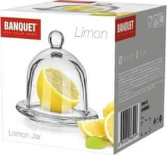 Banquet Dóza na citron skleněná LIMON průměr 9,5 cm