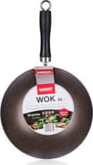 Banquet Pánev WOK s nepřilnavým povrchem GRANITE Brown 25 cm