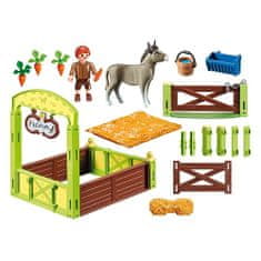 Playmobil Koňský box Šmik a seňor Mrkvička , Spirit Riding Free, 51 dílků