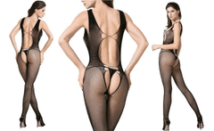 LOLO bodystocking síťovaný overal