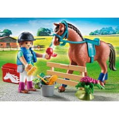 Playmobil Žokejka , Jezdecký dvůr, 28 dílků