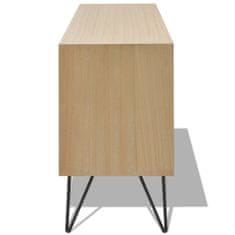 Greatstore TV stolek MDF 120x30x50 cm hnědý