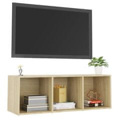 Greatstore TV stolek dub sonoma 107 x 35 x 37 cm dřevotříska