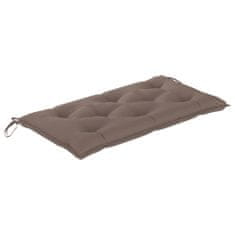 Vidaxl Poduška pro závěsné houpací křeslo taupe 100 cm textil