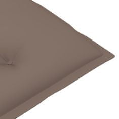 Greatstore Podušky na zahradní židle 6 ks taupe 120 x 50 x 7 cm