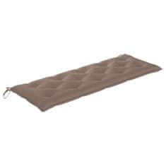 Greatstore Poduška pro závěsné houpací křeslo taupe 150 cm textil