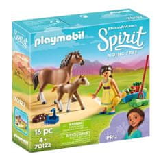 Playmobil Próza s koněm a hříbětem , Spirit Riding Free, 16 dílků