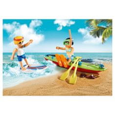 Playmobil Plážové auto s přívěsem pro kánoi , Prázdniny, 88 dílků