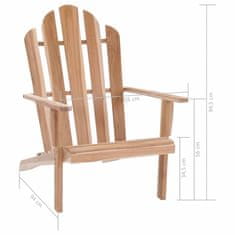 Greatstore Křeslo Adirondack teak