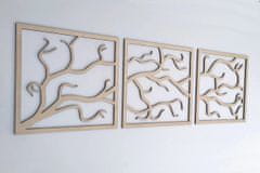 MAJA DESIGN Dřevěný obraz trojdílný - PODZIM, 40 x 40 cm