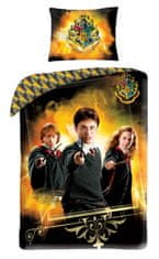 Halantex Povlečení Premium Harry Potter gold Bavlna, 140/200, 70/90 cm