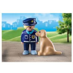 Playmobil Policista se psem , 1.2.3, 2 ks