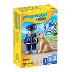 Playmobil Policista se psem , 1.2.3, 2 ks