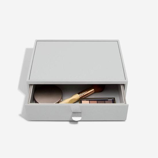 Stackers , Stolní organizér na kosmetiku Pebble Grey Makeup Organiser Drawer | šedá 74631