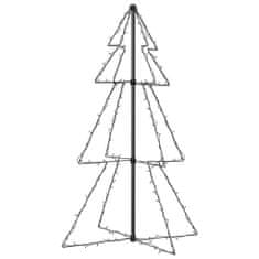 Vidaxl Vánoční stromek kužel 160 LED světel dovnitř i ven 78 x 120 cm