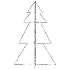 Vidaxl Vánoční stromek kužel 160 LED světel dovnitř i ven 78 x 120 cm